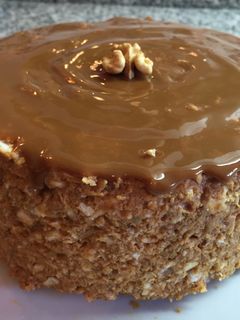 Una foto de Torta falsa de galletas de soda y manjar