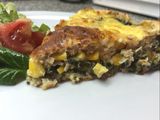 Tarta de espinaca, choclo y atún