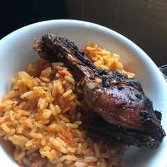 A picture of Jollof Rice.