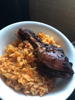 A picture of Jollof Rice.