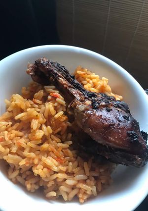 A picture of Jollof Rice.