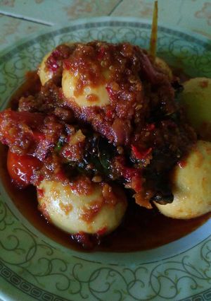 Foto resep Telur balado bumbu jengkol