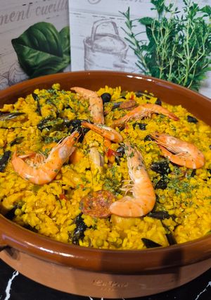 Une photo de Paella maison en cocotte 😃