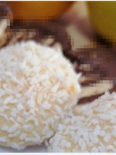 صورة لوصفة بسكويت جوز الهند المحشي