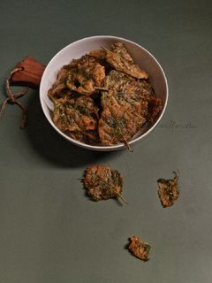 Foto resep Kripik bayam pedas