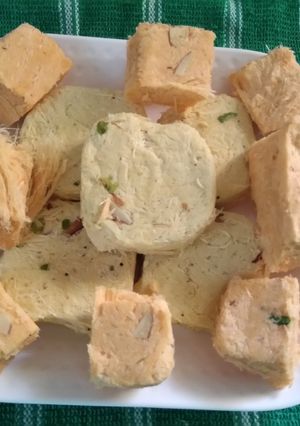 A picture of #56Bhog#Post-19#Soan papdi.