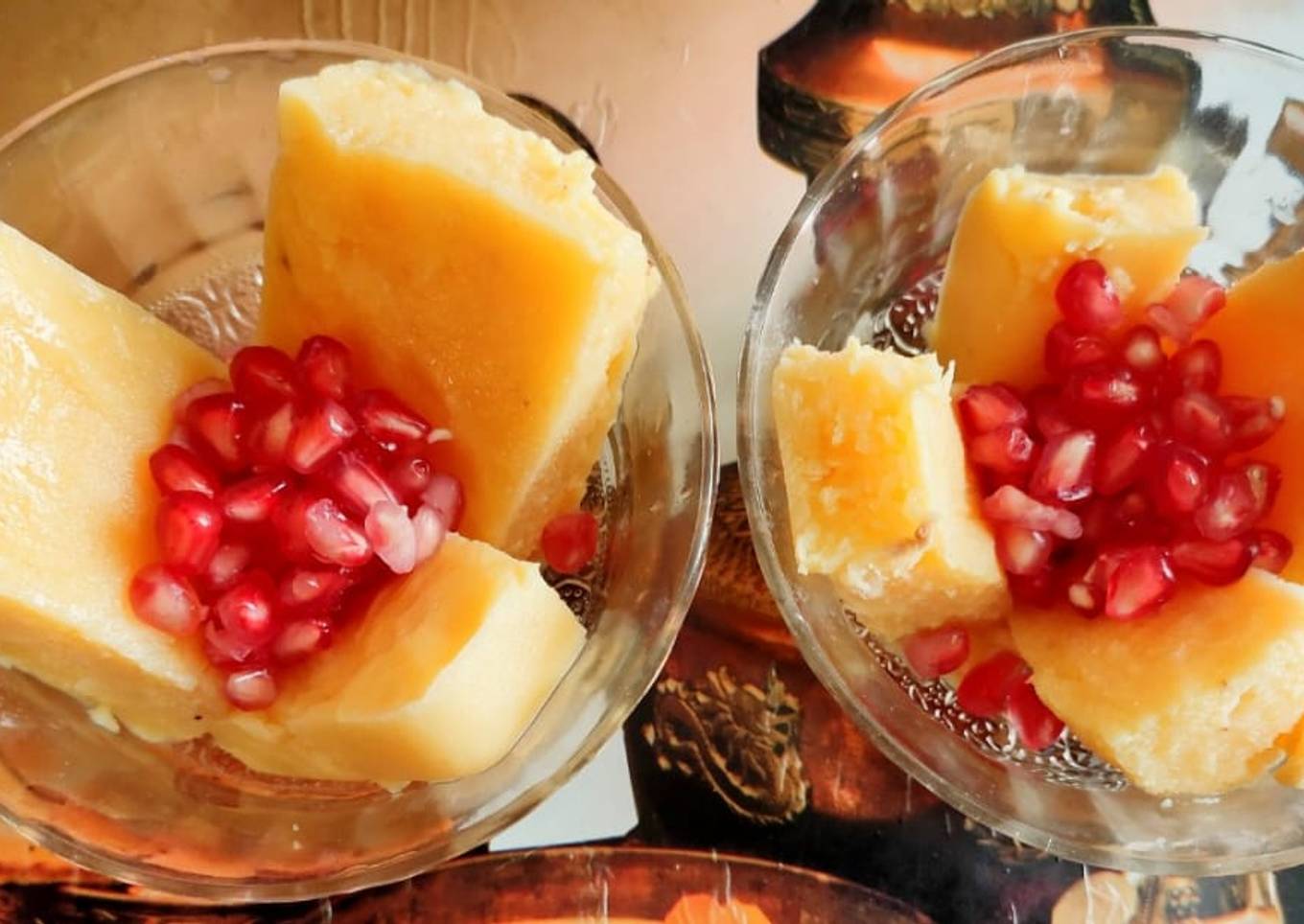 Mango custard bar