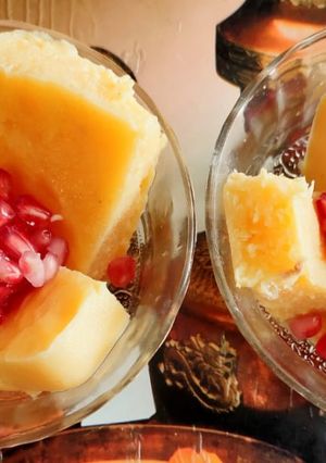 A picture of Mango custard bar.