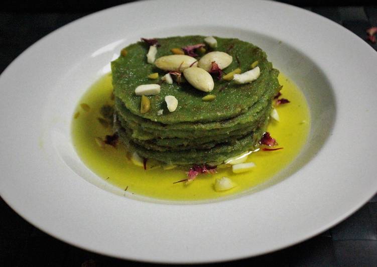 Evergreen Spinach Malpua