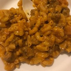 A picture of Bacon cheeseburger macaroni.