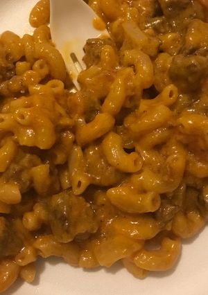 A picture of Bacon cheeseburger macaroni.