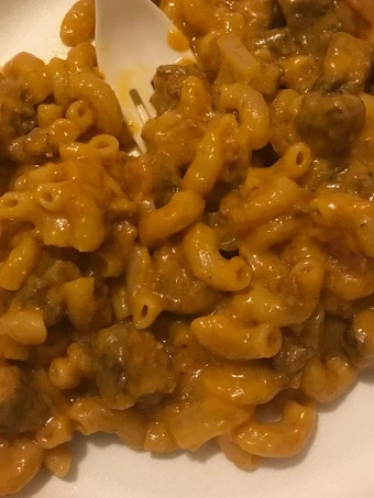 Easy Steps to Prepare Recipes Bacon cheeseburger macaroni the So Delicious Really Delicious.