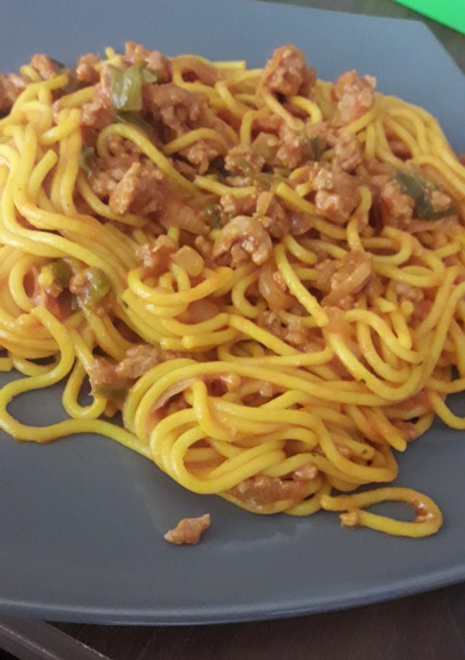 Una foto de Spagueti con verdura