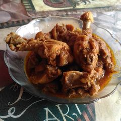 A picture of Chicken chethinad.