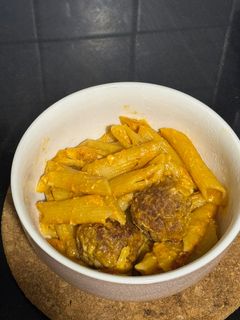 صورة لوصفة باستا كرات اللحم مع جبنة الريكوتا