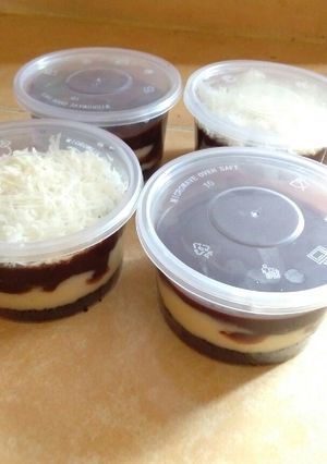 Foto resep Dessert Keju Vla Coklat Oreo