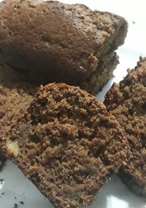 Una foto de Budín Integral Exprés - Banana y chocolate 💖 Con 1 huevo 🤗