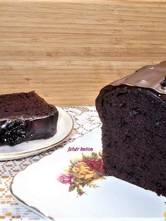 Ében babka szilvalekvárral recept fotója
