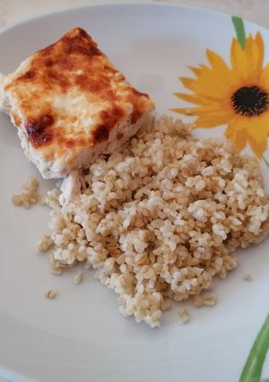 Sütőben sült sajtos csirkemell recept fotója