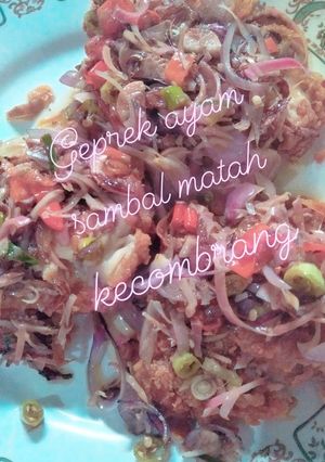Foto resep Geprek ayam sambal matah kecombrang