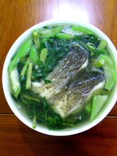 Hình của món Canh cá nấu rau rút, mướp, rau ngót.