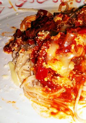 A picture of Spaghetti with Meatballs.