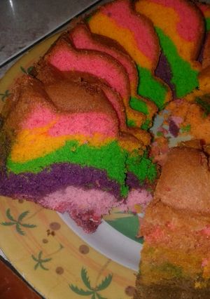Foto resep Bolu pelangi