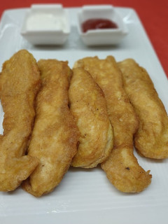 Una foto de Pechuga de pollo rebozada