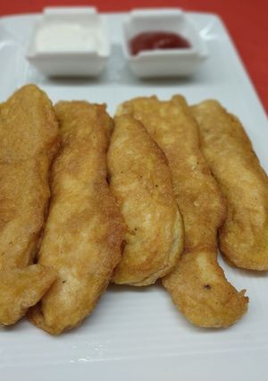 Una foto de Pechuga de pollo rebozada