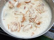 A picture of basmati kheer