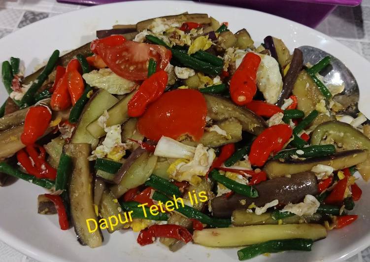 Oseng terong kacang panjang