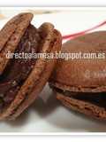 Macarons de chocolate