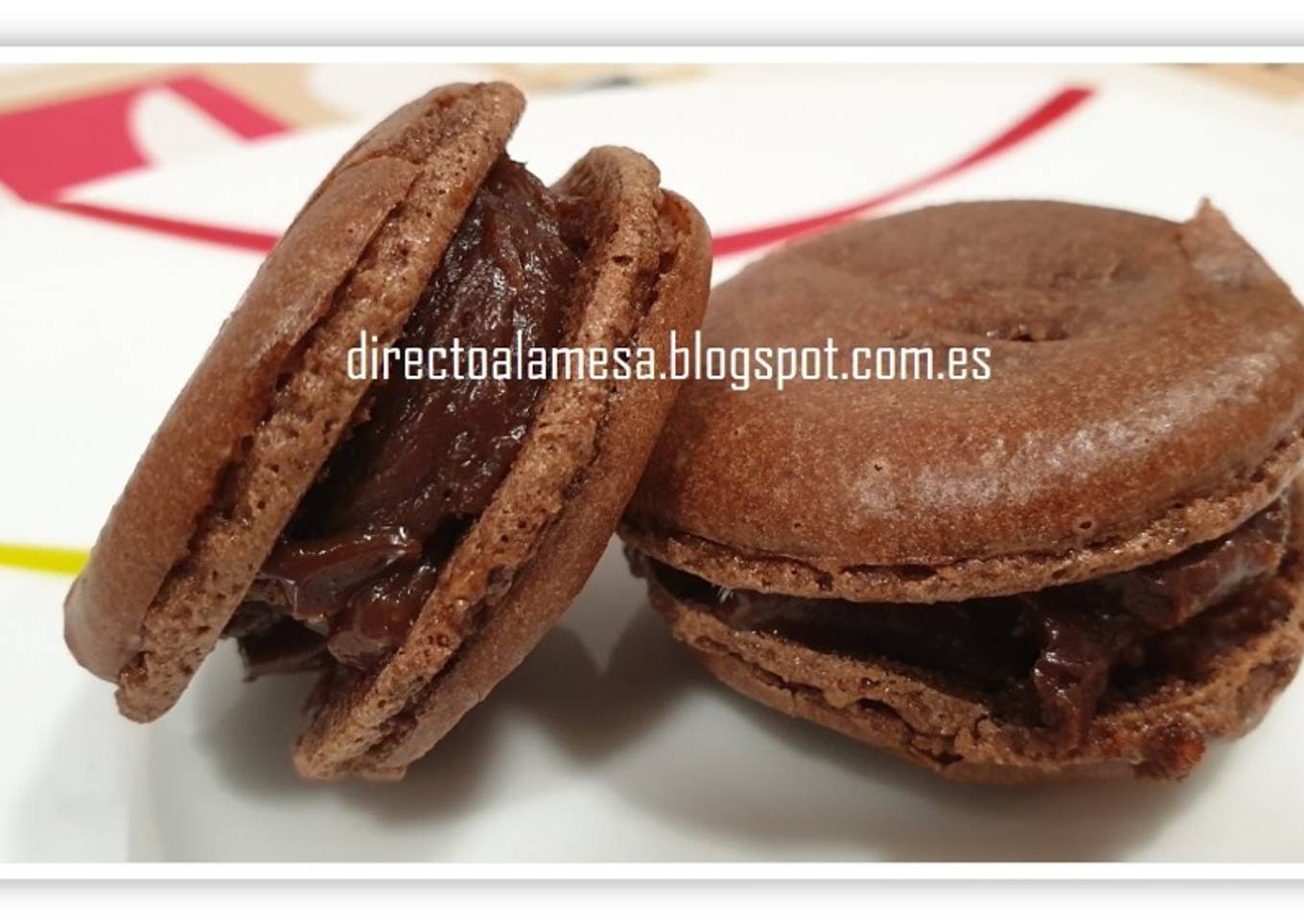 Macarons de chocolate