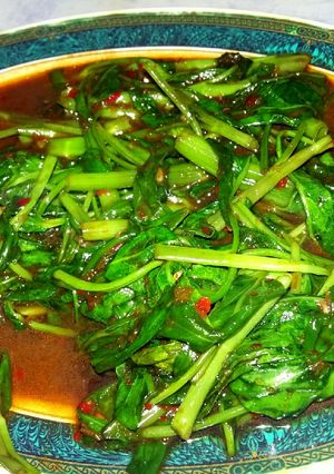 Foto resep Kangkung terasi pedas gurih