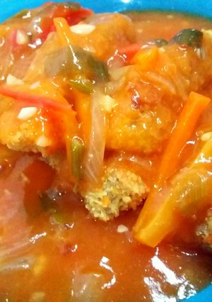 Foto resep Nugget ayam saus asam manis