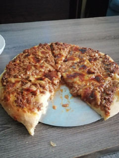 A picture of Homemade pizza.