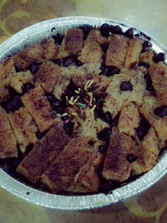 Foto resep choco cinnamon bread pudding