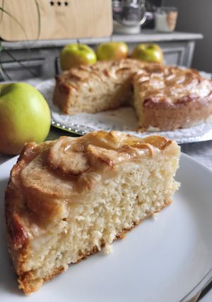 Une photo de Gâteau moelleux aux pommes
