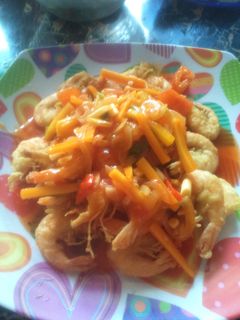 Foto resep Udang goreng tepung asam manis