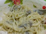 Creamy Mushroom Sphagetti Carbonara