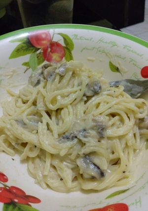 Foto resep Creamy Mushroom Sphagetti Carbonara
