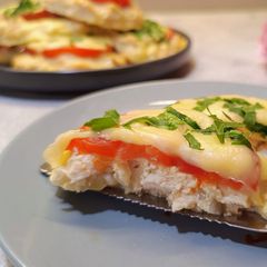 A picture of French-Style Chicken with Cheese and Tomato — Perfect for a Festive Dinner ❤️.