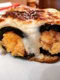 Involtini di melanzane con riso al pomodoro e mozzarella