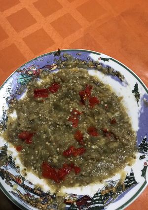 Una foto de Puré de berenjena