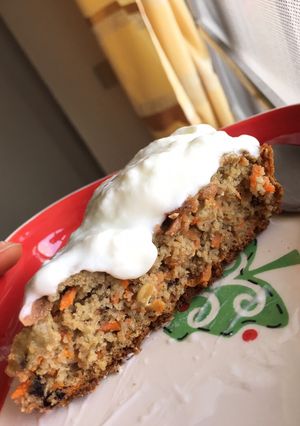 A picture of Carrot Cake (Clean Recipe Using a Rice Cooker)🧷You can adjust for microwave use as needed🧷.