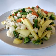 A picture of Blanched Veggies.