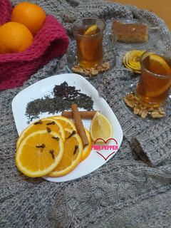 صورة لوصفة شاي بطعم البرتقال
