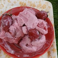 A picture of Strawberry ice cream.