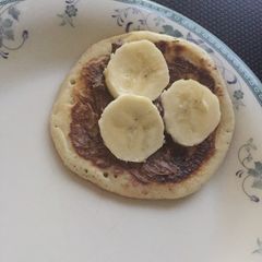 A picture of Pancake with banana 🍌.
