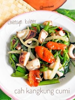 Foto resep Cah kangkung Cumi
